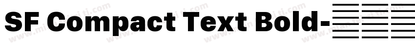 SF Compact Text Bold字体转换